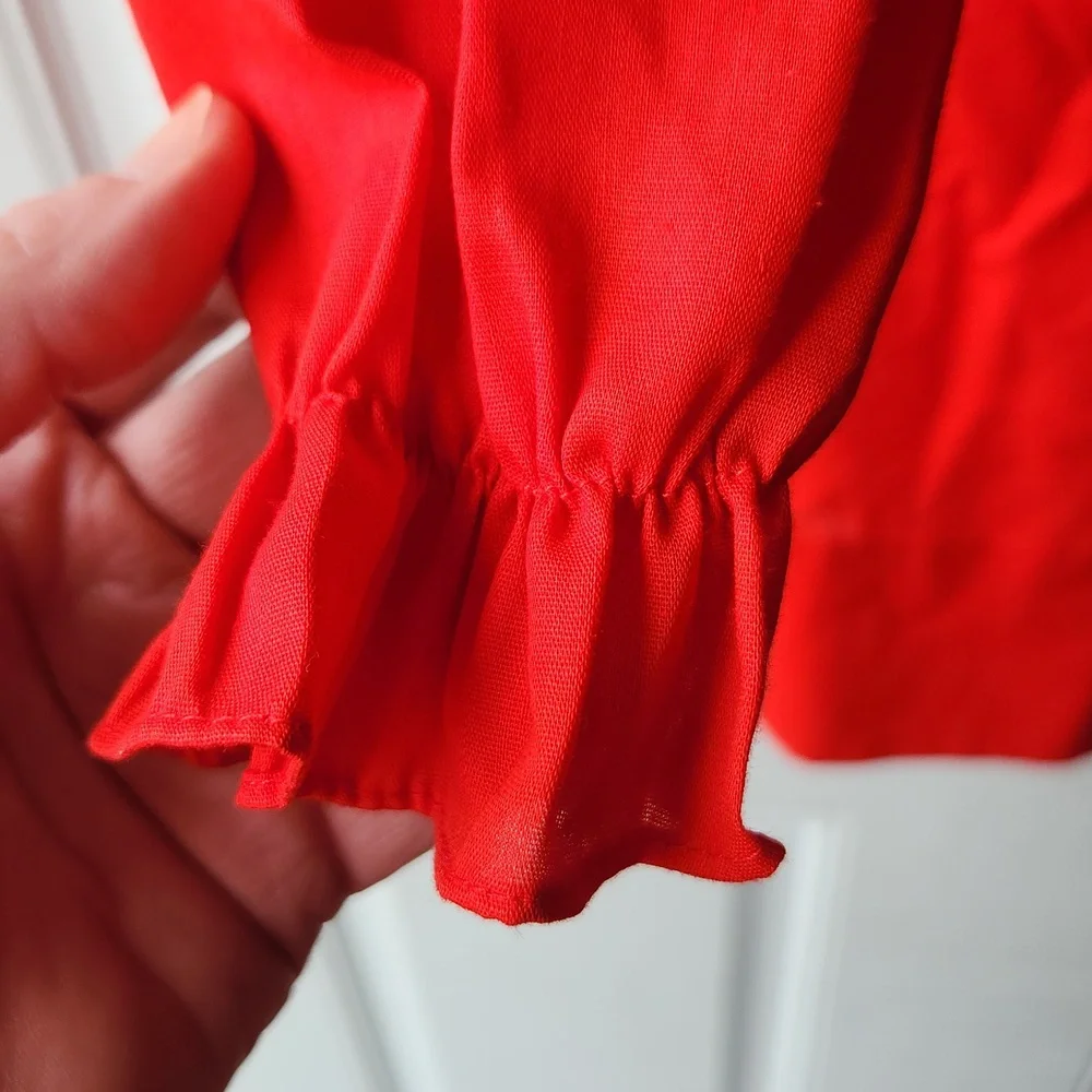 Vintage Polly Flinders Dress Color Red - Picture 3 of 7